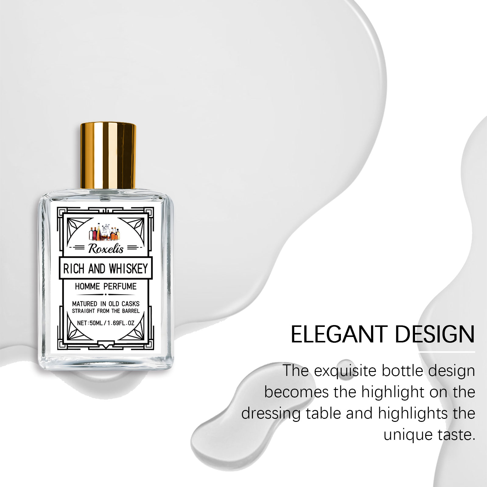 Roxelis 50ml Charm Whisky Men' - Perfume Alcohol Fragrance 评论和价格